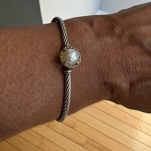 David Yurman Petite
Chatelaine®Bracelet in
Sterling Silver withPeal, 3mm